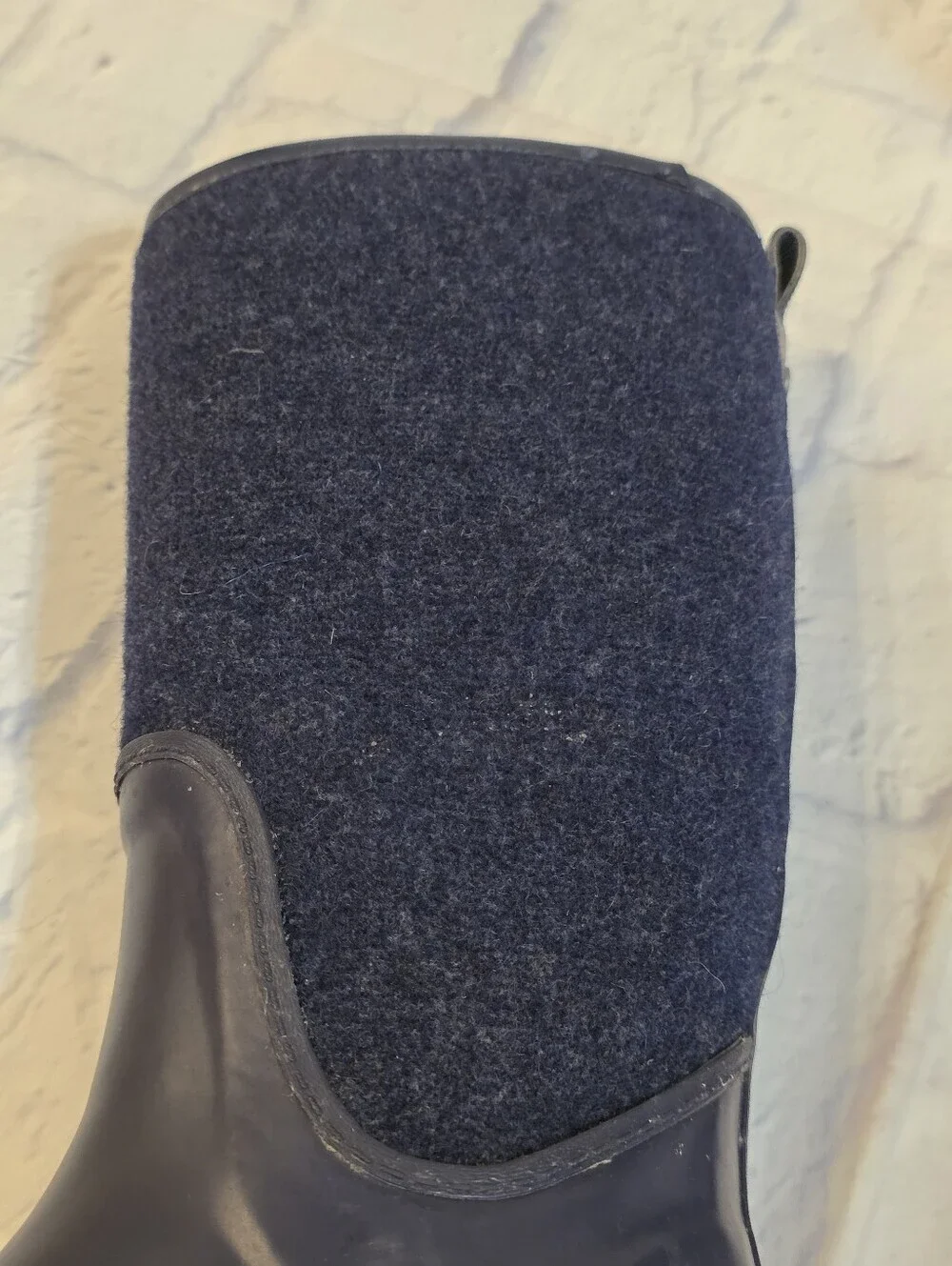 UGG Navy and Navy Tall Winter Rain Boots